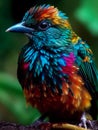 Magical and Colorful Bird: A Captivating Avian Spectacle (AI Generated)