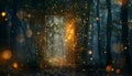 A magical door in the forest Royalty Free Stock Photo