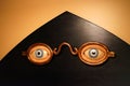 Magical eyes and glasses in whimsical decor