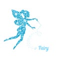Magical fairy with dust glitters Royalty Free Stock Photo