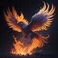 magical fantasy Bird georgeous , mythical Phoenix Royalty Free Stock Photo