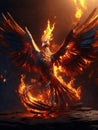 magical fantasy Bird georgeous , mythical Phoenix Royalty Free Stock Photo