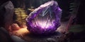 Magical fantasy crystal amethyst mystical glows