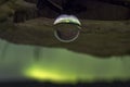 Magical Glass Ball with Aurora Borealis