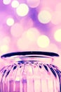 Magical glass jar and bokeh lights