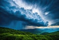 A magical land of clouds- ruled by a powerful storm god or goddess