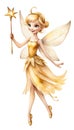 A Magical Little Golden Angel Fairy of legend