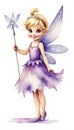 A Magical Little Purple Angel Fairy of legend