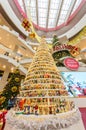 Magical Mickey Tree with 1,000 specially designed Mickey figurines Christmas decoration in Pavilion Kuala Lumpur. Royalty Free Stock Photo