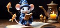 Magical Mouse with Spellbook