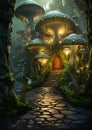 Magical Mushroom Lane: A Virtual Journey Through Enchanting Door