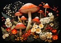 Magical Mushrooms and Enchanting Edible Flowers: An Illustrated