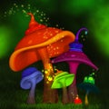 Magical mushrooms Royalty Free Stock Photo