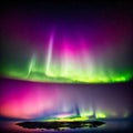 Magical and mystical northern lights. Aurora Borealis.