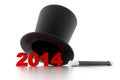 Magical new year 2014 Royalty Free Stock Photo