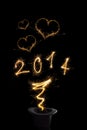 Magical new year 2014. Royalty Free Stock Photo