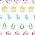 Christmas background, seamless tiling, great choice for wrapping paper pattern