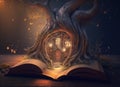 Magical storybook illustration Royalty Free Stock Photo