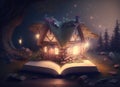 Magical storybook illustration Royalty Free Stock Photo