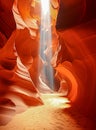 Magical sunray inside the Antelope Canyon in Arizona