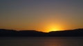 Magical sunset over the Dead Sea. Ein Gedi, Israel.