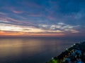 Magical sunset in Pattaya Royalty Free Stock Photo