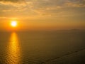 Magical sunset in Pattaya Royalty Free Stock Photo