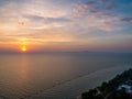Magical sunset in Pattaya Royalty Free Stock Photo