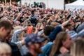 Magical vibes of a concert festival taking place at Bornholm, Denmark, full of people at night