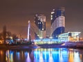 A magical view of the Kisses Bridge, in the background is the Residential Complex of the Business Class Admiral, which together ca