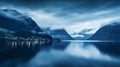 Magical Wonderland: Fjords Transformed At Blue Hour