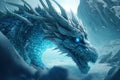 The magical world of the blue ice dragon