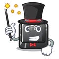 Magician f8 button displayed on cartoon keyboard Royalty Free Stock Photo