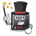 Magician num lock on a keyboard mascot