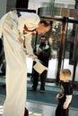 Magician playing with a kid