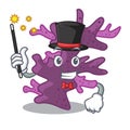 Magician purple coral reef the shape mascot