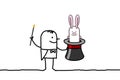 Magician & rabbit Royalty Free Stock Photo