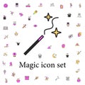 magician\'s wand icon. magic icons universal set for web and mobile Royalty Free Stock Photo