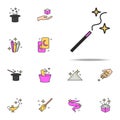 magician's wand icon. magic icons universal set for web and mobile Royalty Free Stock Photo