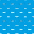 Magician sawing box pattern seamless blue Royalty Free Stock Photo