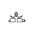 Magician, trick, magic icon. Element of magic for mobile concept and web apps icon. Thin line icon for website design and