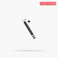 Magician Wand flat vector icon