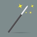 Magicians magic wand vector illustration isolated