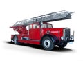 Magirus-Deutz classic fire truck isolated Royalty Free Stock Photo