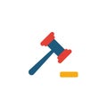 Magistrate icon. Flat creative element from business icons collection. Colored magistrate icon for templates, web design and