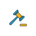 Magistrate icon. Outline filled creative elemet from business icons collection. Premium magistrate icon for ui, ux, apps, software