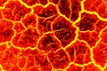 Magma Background, The red crack abstract for background. Royalty Free Stock Photo