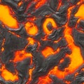 Magma or molten lava Royalty Free Stock Photo