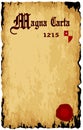 Magna Carta Old Paper Background Royalty Free Stock Photo