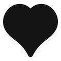 Magnanimous heart icon, simple style. Royalty Free Stock Photo